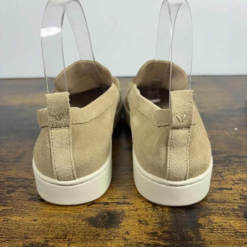 Vionic Uptown Suede Loafers Womens Sz 7 Tan Suede Lightweight Cushioned